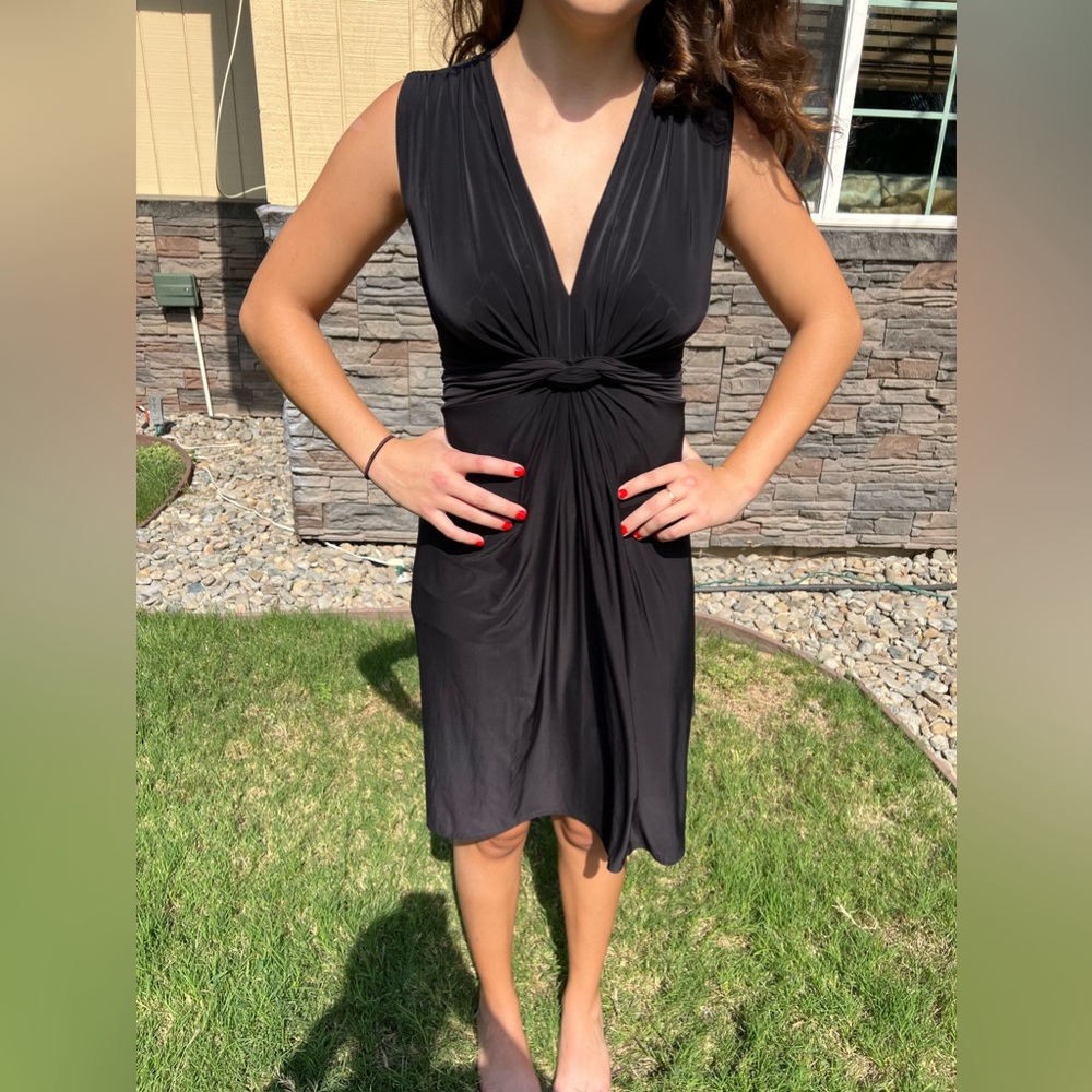 NWT Black Sleeveless Dress (Size Medium)